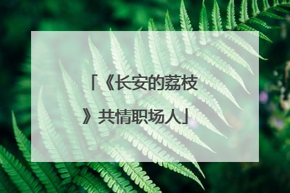 《长安的荔枝》共情职场人
