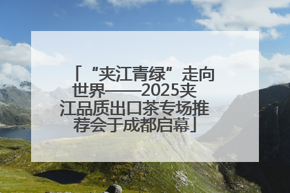 “夹江青绿”走向世界——2025夹江品质出口茶专场推荐会于成都启幕