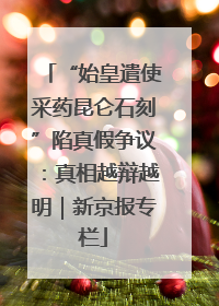 “始皇遣使采药昆仑石刻”陷真假争议：真相越辩越明｜新京报专栏