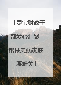 灵宝财政干部爱心汇聚 帮扶患病家庭渡难关