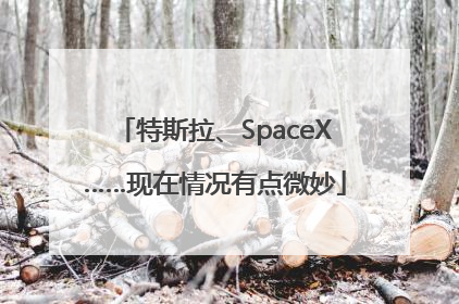 特斯拉、SpaceX……现在情况有点微妙