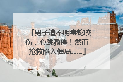 男子遭不明毒蛇咬伤，心跳骤停！然而抢救陷入僵局……