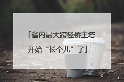 省内最大跨径桥主塔开始“长个儿”了