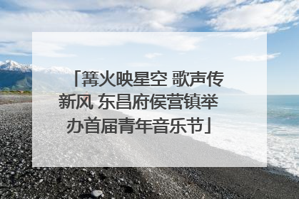 篝火映星空 歌声传新风 东昌府侯营镇举办首届青年音乐节