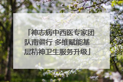 神志病中西医专家团队南疆行 多维赋能基层精神卫生服务升级
