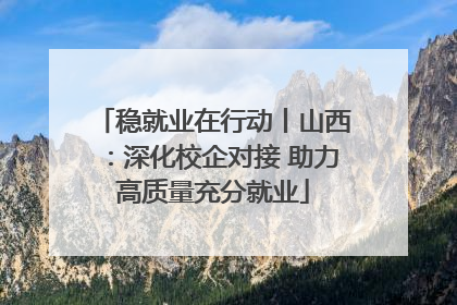 稳就业在行动丨山西：深化校企对接 助力高质量充分就业