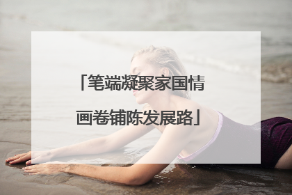 笔端凝聚家国情  画卷铺陈发展路