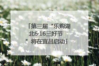 第三届“乐购湖北6·16三好节”将在宜昌启动