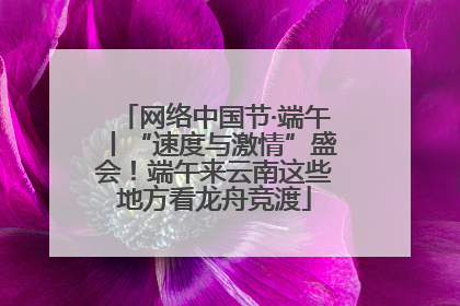 网络中国节·端午丨“速度与激情”盛会！端午来云南这些地方看龙舟竞渡