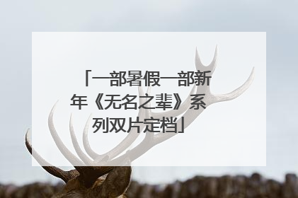 一部暑假一部新年《无名之辈》系列双片定档