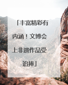 丰富精彩有内涵！文博会上非遗作品受追捧