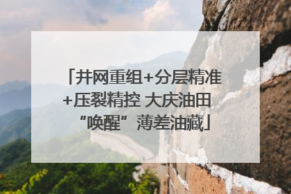 井网重组+分层精准+压裂精控 大庆油田“唤醒”薄差油藏
