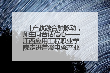 产教融合触脉动，师生同台话信心——江西应用工程职业学院走进芦溪电瓷产业园创新思政课堂