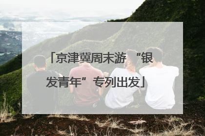 京津冀周末游 “银发青年”专列出发