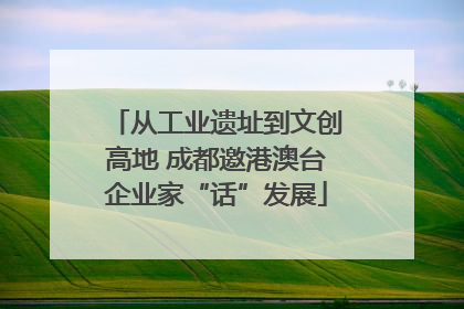 从工业遗址到文创高地 成都邀港澳台企业家“话”发展
