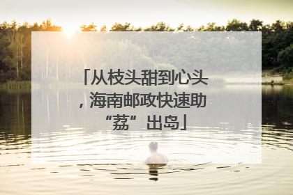 从枝头甜到心头，海南邮政快速助“荔”出岛
