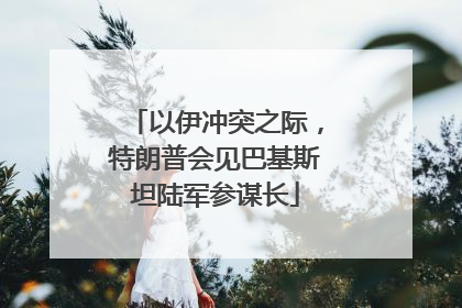 以伊冲突之际，特朗普会见巴基斯坦陆军参谋长
