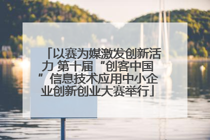 以赛为媒激发创新活力 第十届“创客中国”信息技术应用中小企业创新创业大赛举行