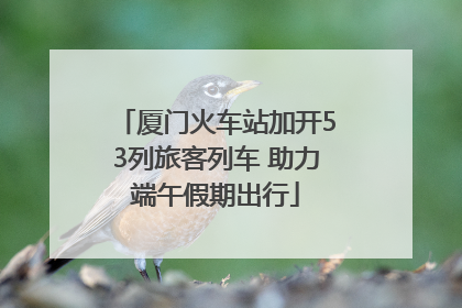 厦门火车站加开53列旅客列车 助力端午假期出行