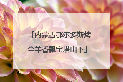 内蒙古鄂尔多斯烤全羊香飘宝塔山下