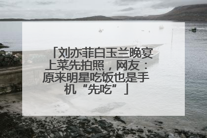 刘亦菲白玉兰晚宴上菜先拍照，网友：原来明星吃饭也是手机“先吃”
