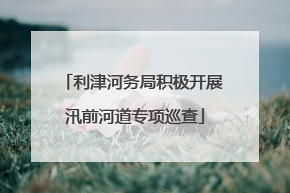 利津河务局积极开展汛前河道专项巡查