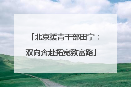 北京援青干部田宁：双向奔赴拓宽致富路