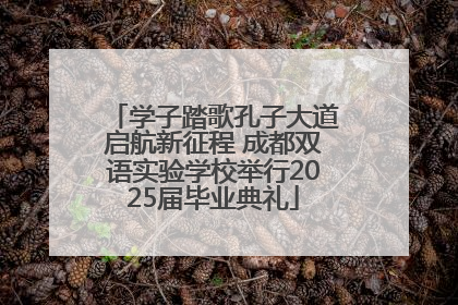 学子踏歌孔子大道启航新征程 成都双语实验学校举行2025届毕业典礼