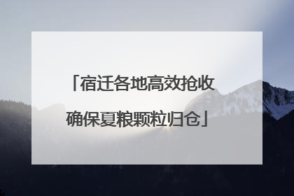 宿迁各地高效抢收 确保夏粮颗粒归仓