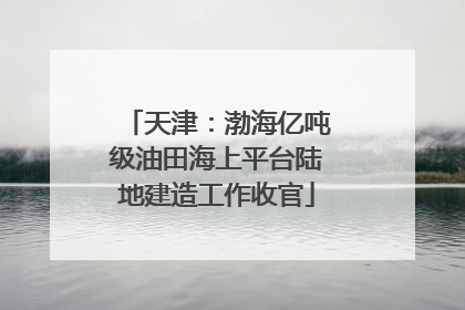 天津：渤海亿吨级油田海上平台陆地建造工作收官