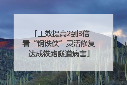 工效提高2到3倍 看“钢铁侠”灵活修复达成铁路隧道病害
