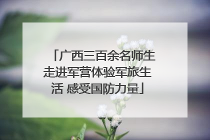 广西三百余名师生走进军营体验军旅生活 感受国防力量