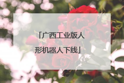 广西工业版人形机器人下线