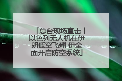 总台现场直击丨以色列无人机在伊朗低空飞翔 伊全面开启防空系统