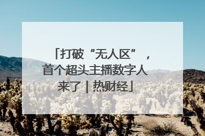 打破“无人区”，首个超头主播数字人来了｜热财经