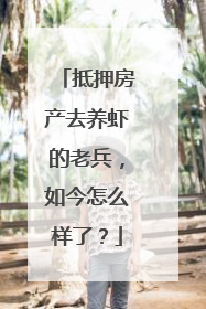 抵押房产去养虾的老兵，如今怎么样了？
