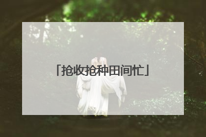 抢收抢种田间忙