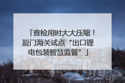 查检用时大大压缩！厦门海关试点“出口锂电包装智慧监管”