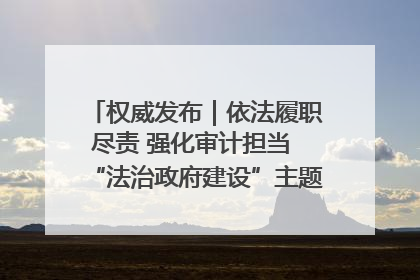 权威发布｜依法履职尽责 强化审计担当 “法治政府建设”主题系列新闻发布会市审计局专场召开