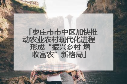 枣庄市市中区加快推动农业农村现代化进程 形成“振兴乡村 增收富农”新格局
