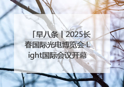 早八条丨2025长春国际光电博览会·Light国际会议开幕 / 10条政策举措专解急难愁盼 让群众看到变化得到实惠！