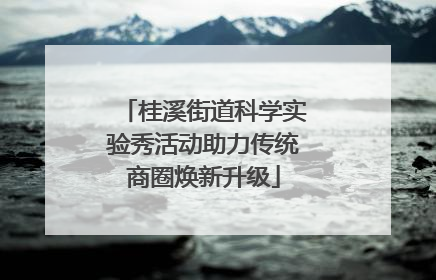 桂溪街道科学实验秀活动助力传统商圈焕新升级