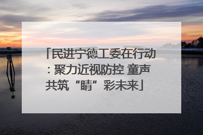 民进宁德工委在行动：聚力近视防控 童声共筑“睛”彩未来