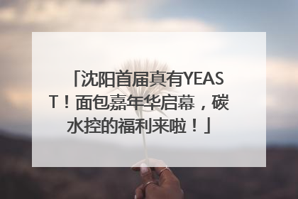 沈阳首届真有YEAST！面包嘉年华启幕，碳水控的福利来啦！