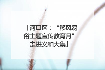 河口区：“移风易俗主题宣传教育月”走进义和大集