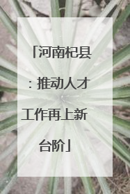 河南杞县：推动人才工作再上新台阶