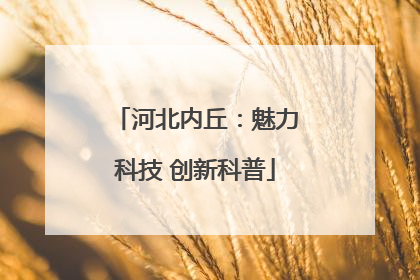 河北内丘：魅力科技 创新科普