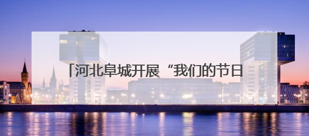 河北阜城开展“我们的节日·端午”主题文化系列活动