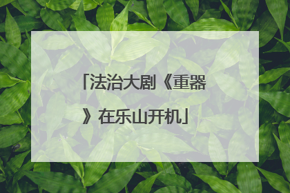 法治大剧《重器》在乐山开机
