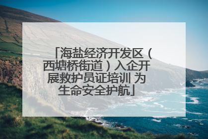 海盐经济开发区（西塘桥街道）入企开展救护员证培训 为生命安全护航